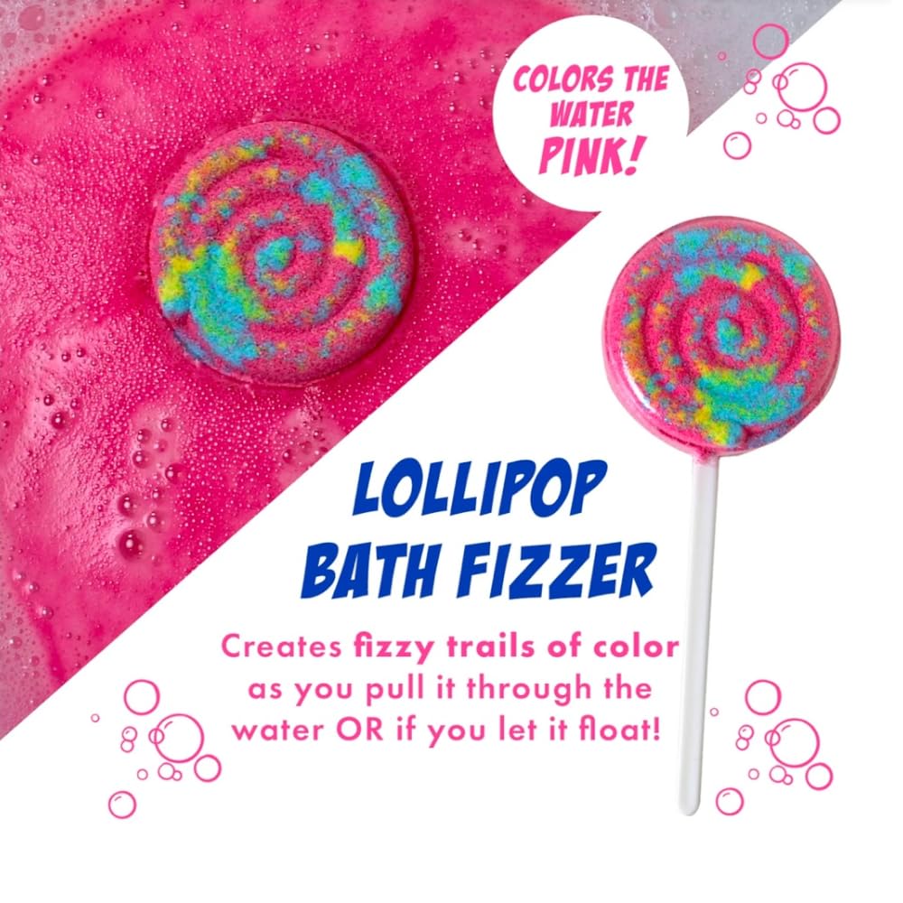 Mr Bubble Sweet Treats Dissolving Soap Stickers add interactive fun while cleaning up.