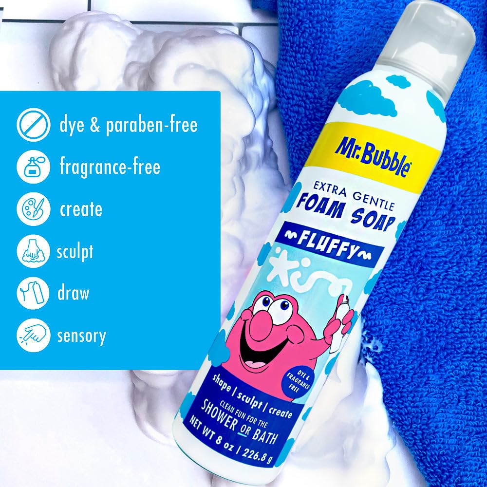 Mr. Bubble USA-made bath time set supports family-friendly routines.