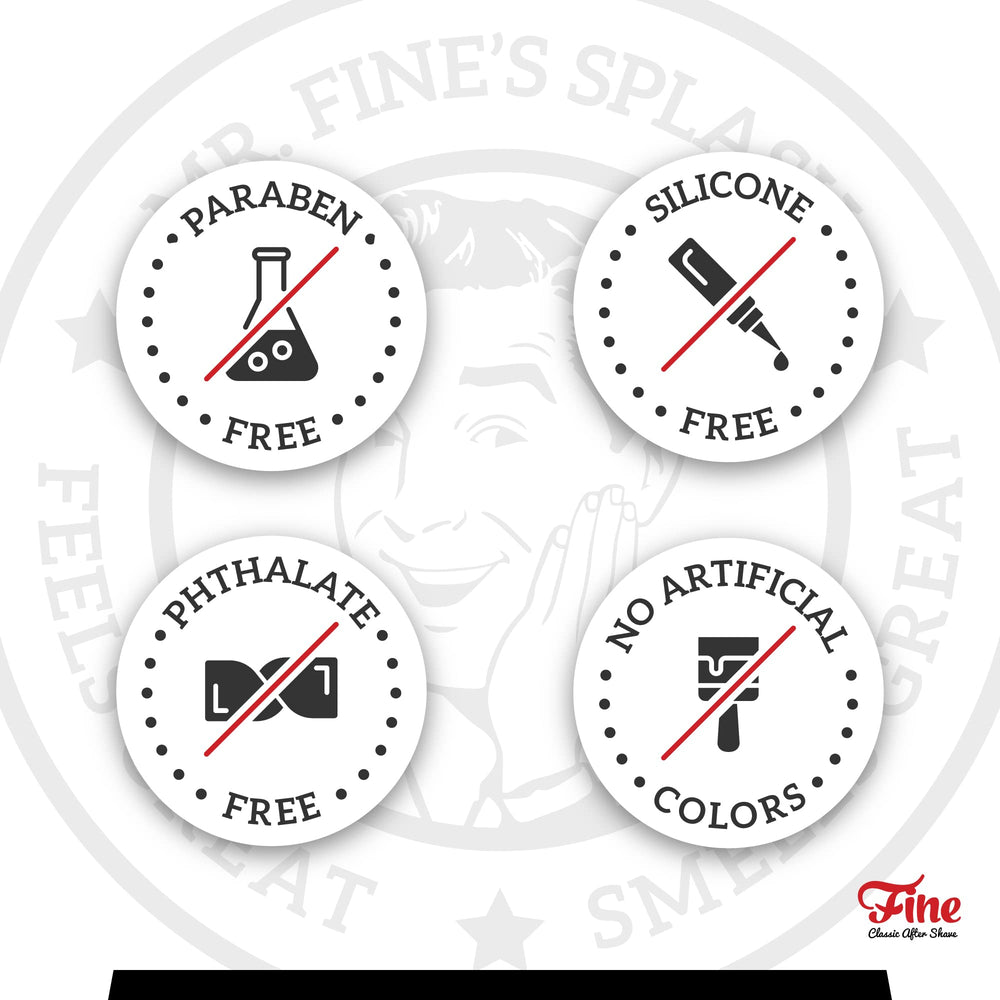 Fine Mr. Fine aftershave bottle cap closeup revealing premium quality