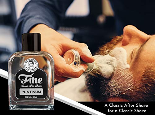 Mr. Fine aftershave front packaging image highlighting premium, clean formula for daily grooming
