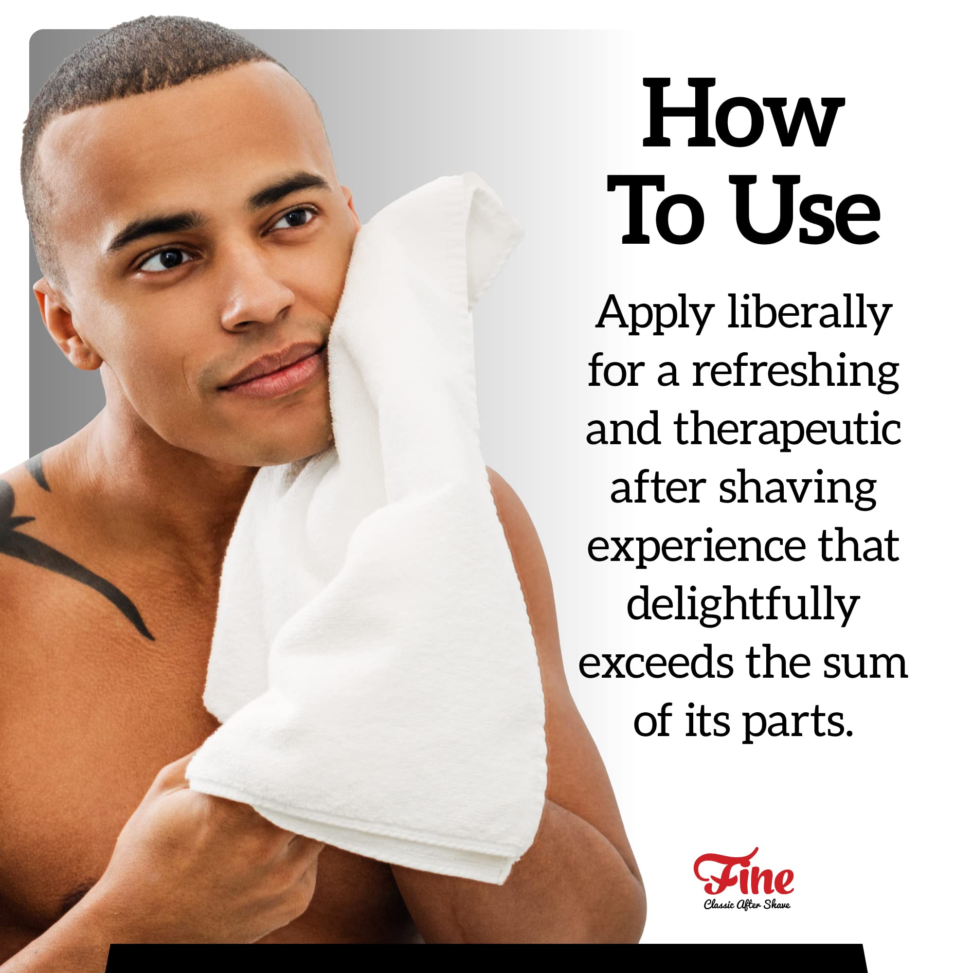 Fine Mr. Fine aftershave razor burn soothing demonstrates calming post-shave relief