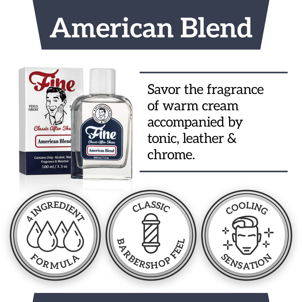 Fine Mr. Fine fragrance notes cream leather chrome conveys timeless barbershop mood