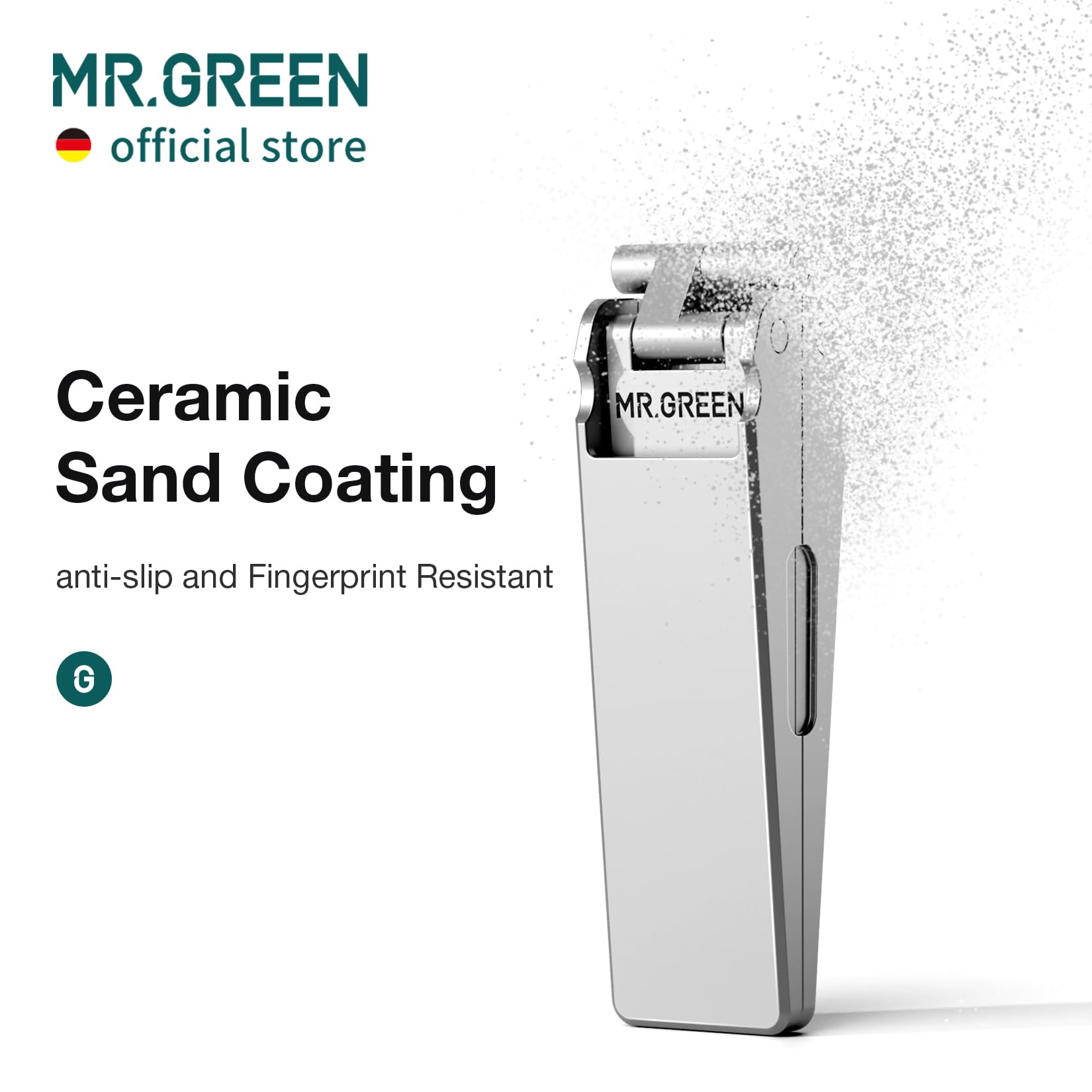 MR.GREEN ceramic-sand-coating offers a smooth, durable cutting surface.