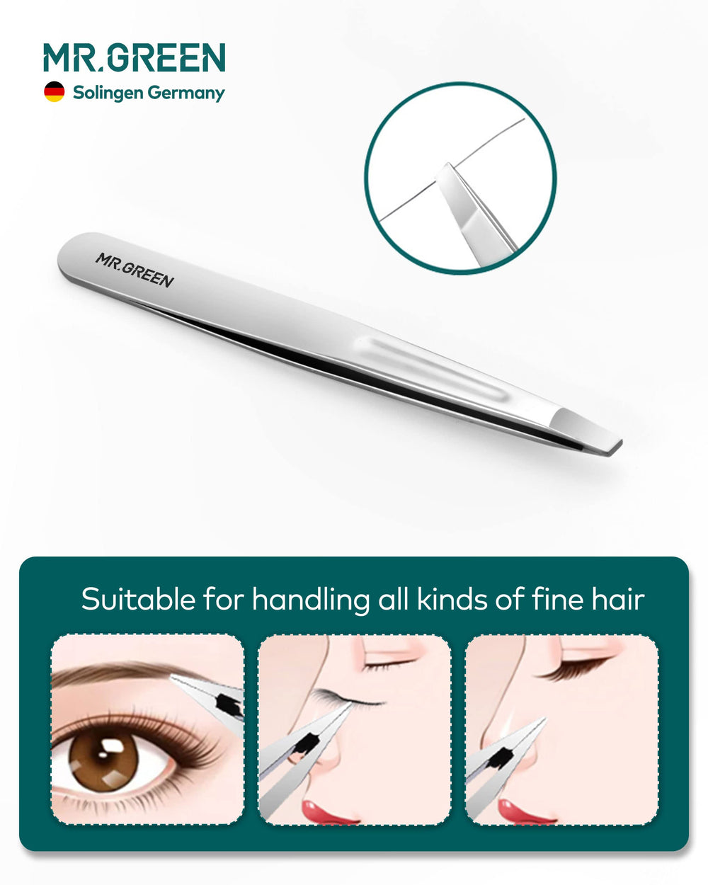 MR.GREEN ergonomic handle design reduces strain during long grooming sessions