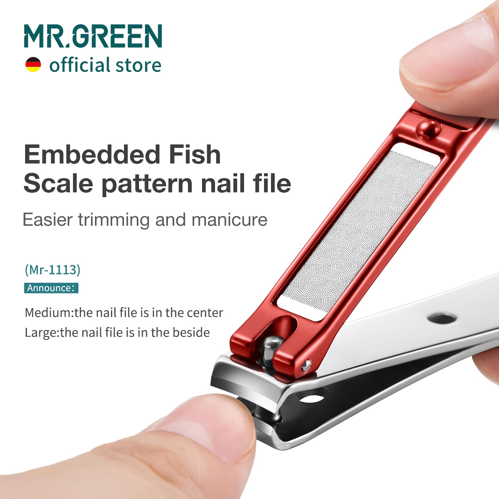 MR.GREEN glass file included for edge finishing and smoothing