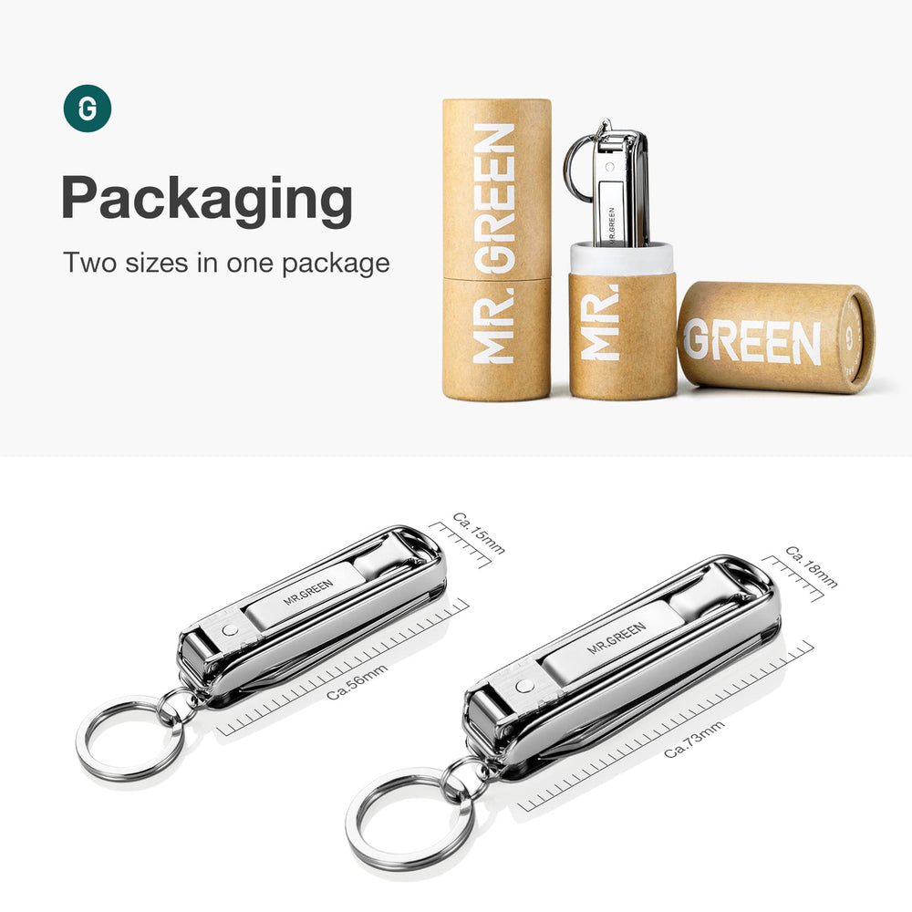 MR.GREEN multifunctional nail clipper small-scissors emphasizes quick cuts in compact form.