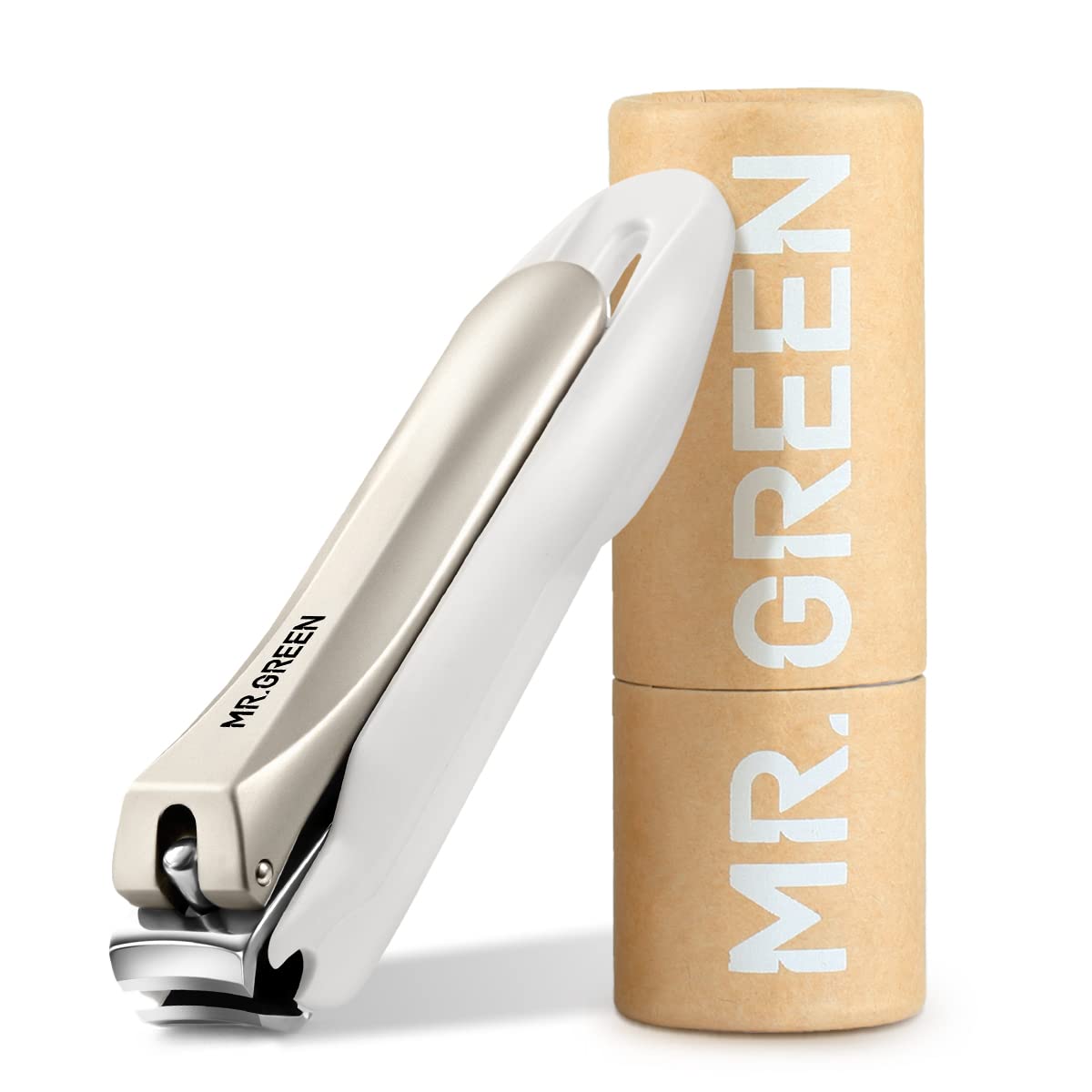 MR.GREEN nail clippers anti splash in hand for clean nails