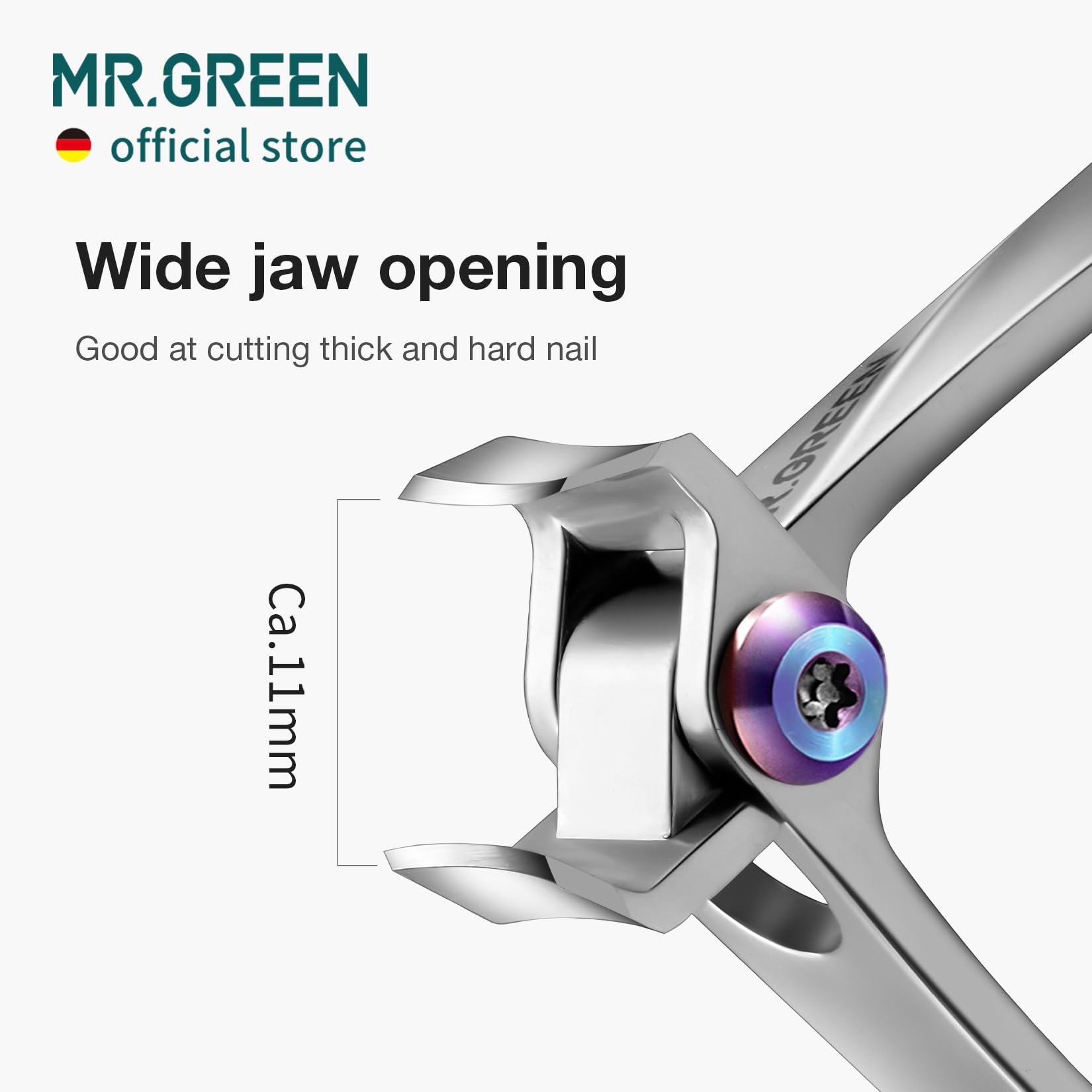 MR.GREEN nail clippers demonstrate copper wire cutting for strong performance.
