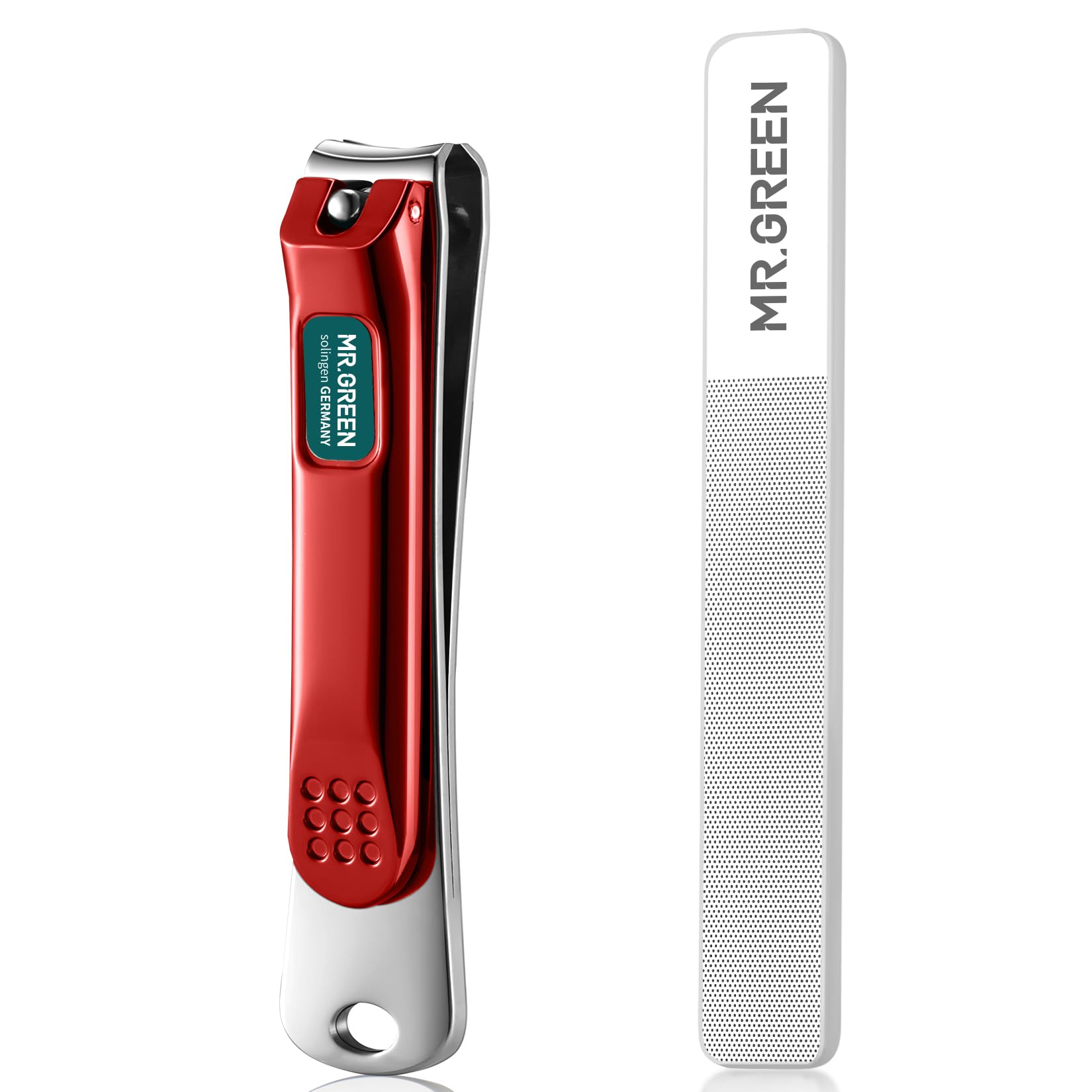 MR.GREEN nail clippers curved blades close-up for precise trimming and smooth nails