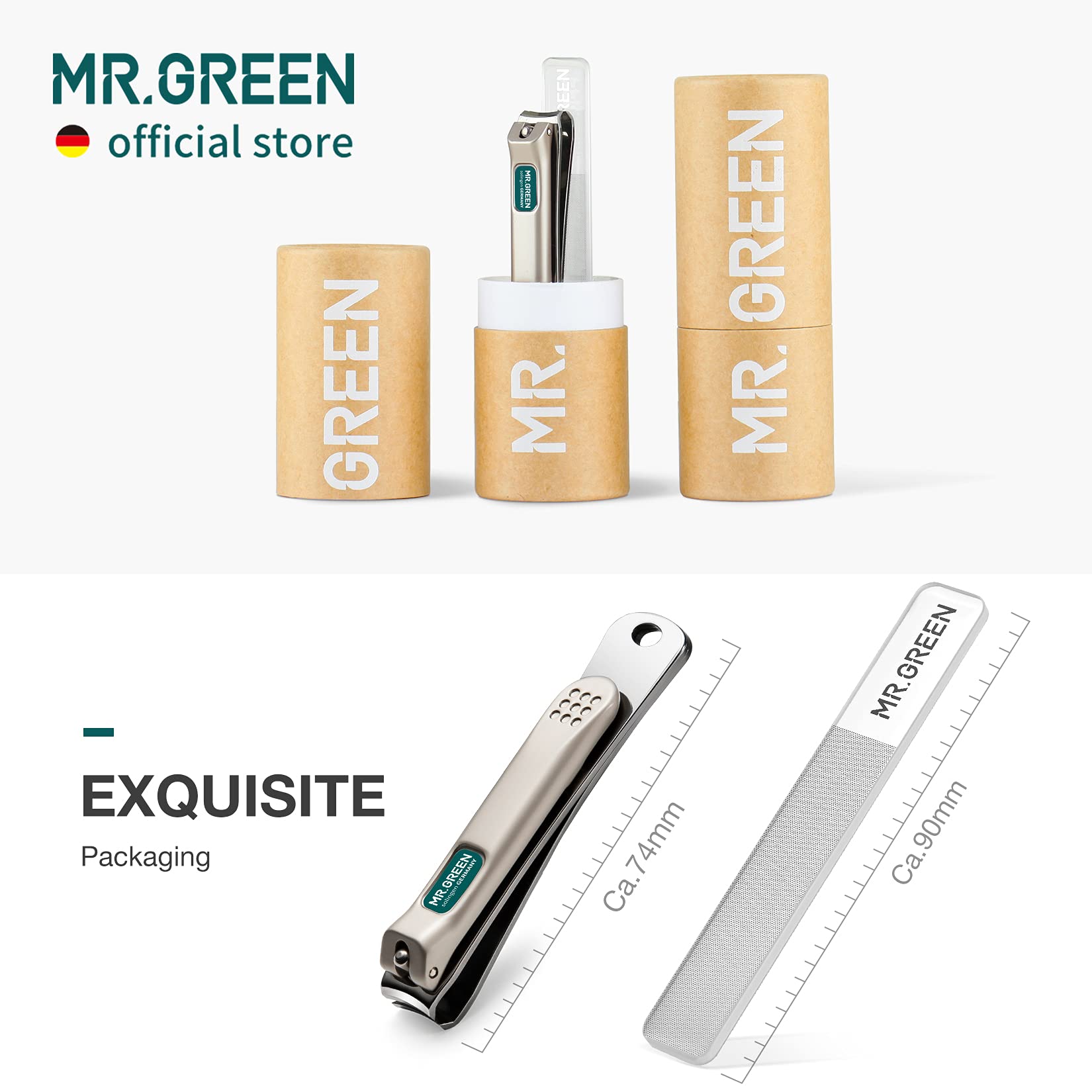MR.GREEN kit includes glass file for finishing and smooth edges.
