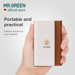 MR.GREEN Nail clippers in stainless steel with brown case for durable, precise trimming