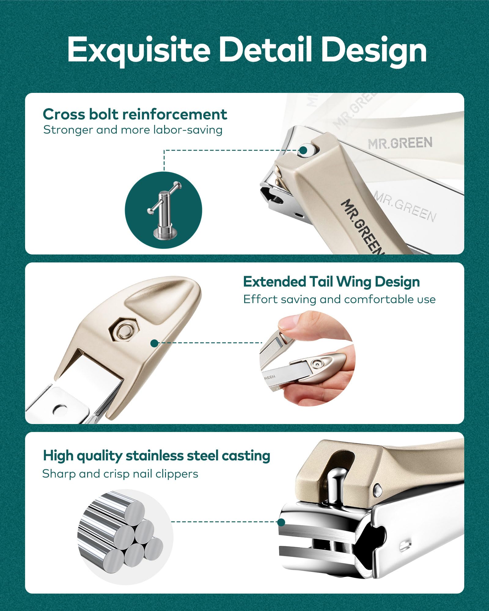 MR.GREEN nail clippers-thick-nails-usage highlights home pedicure convenience
