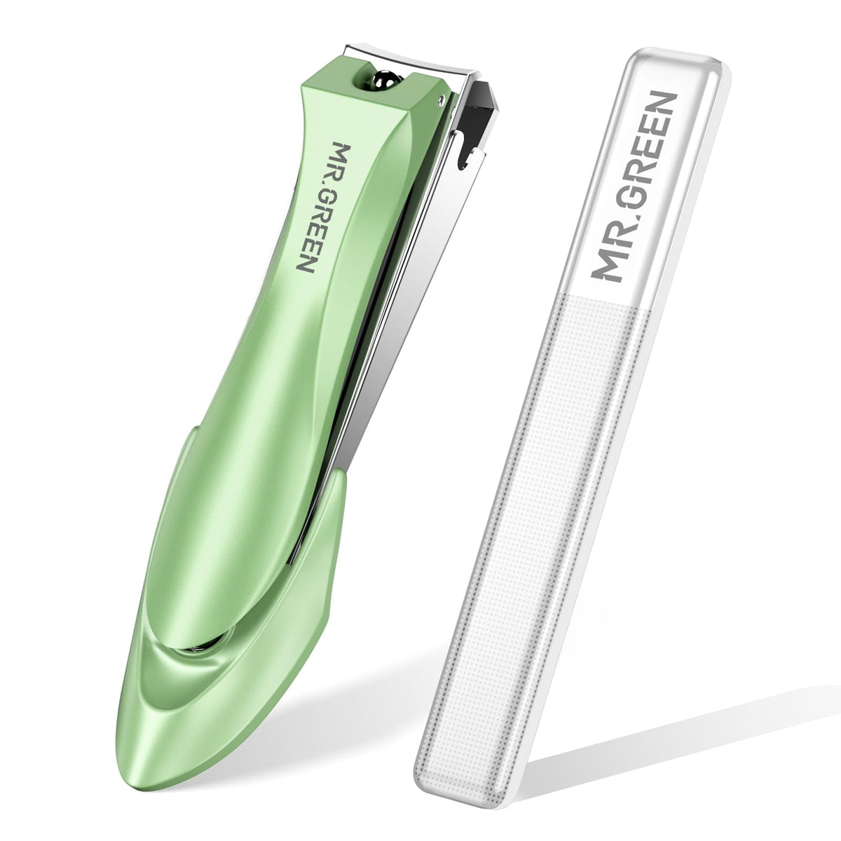 MR.GREEN nail clippers with nail file splash-proof design for mess-free trimming