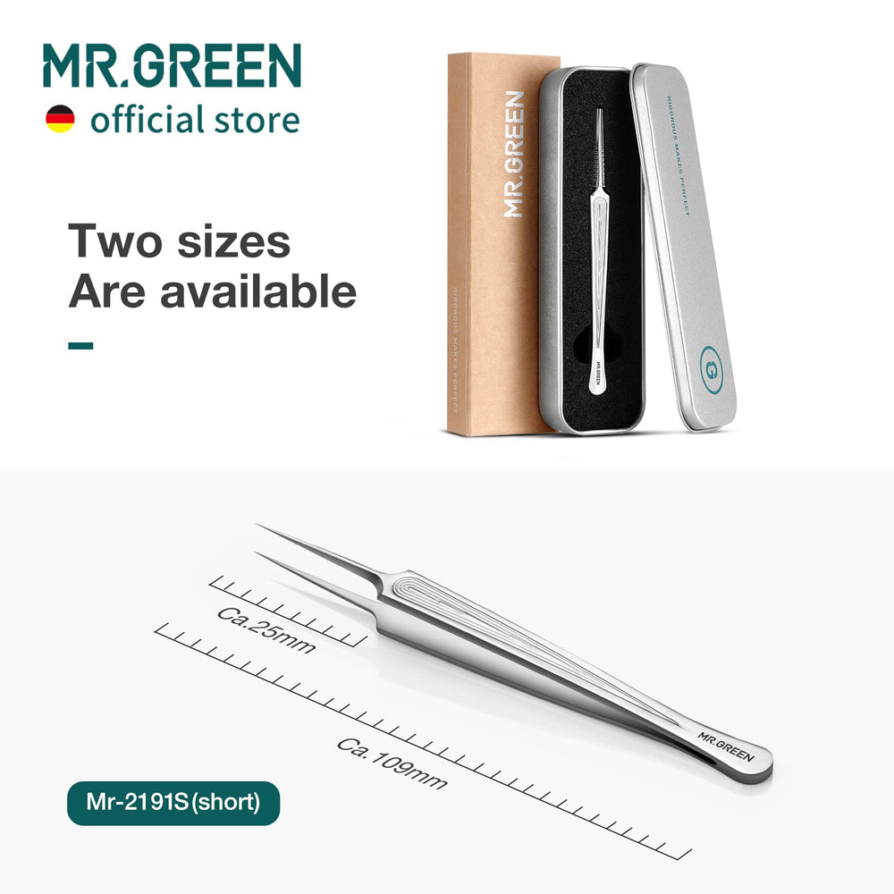 MR.GREEN ingrown hair tweezers support precise brow shaping and gentle extraction.