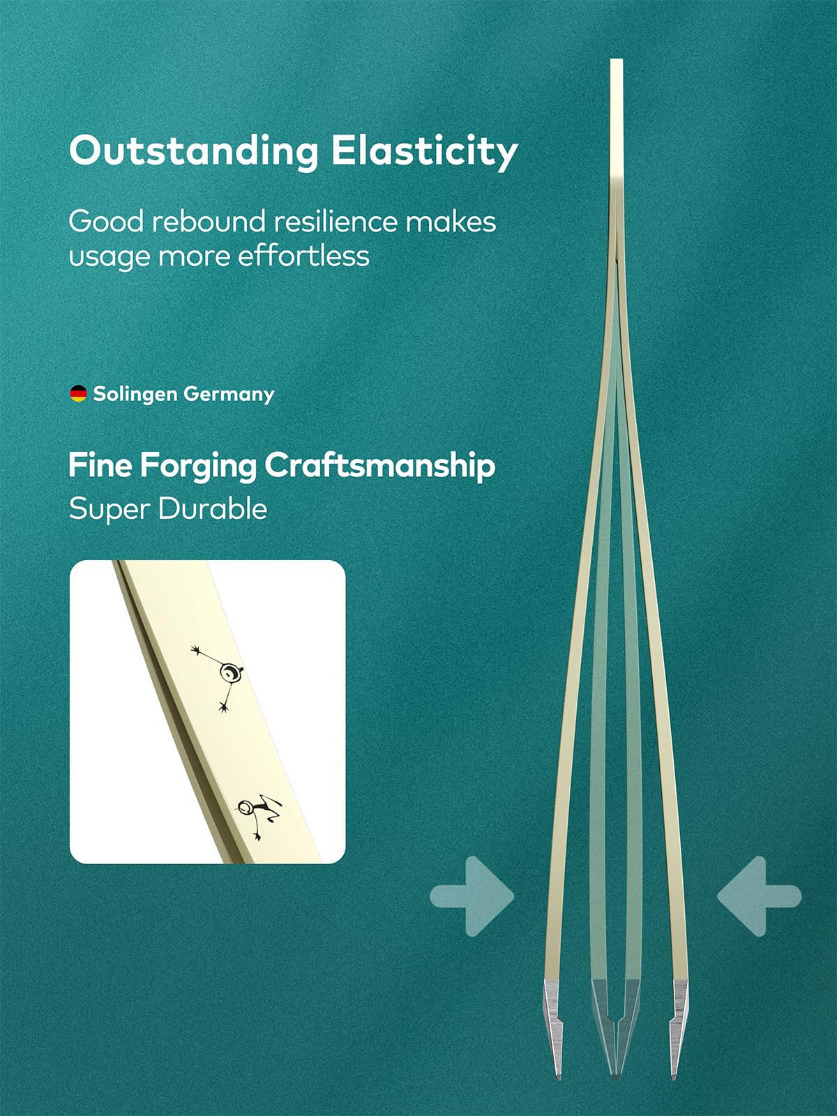 MR.GREEN tweezers facial-care use on eyebrows and upper lip for precision grooming