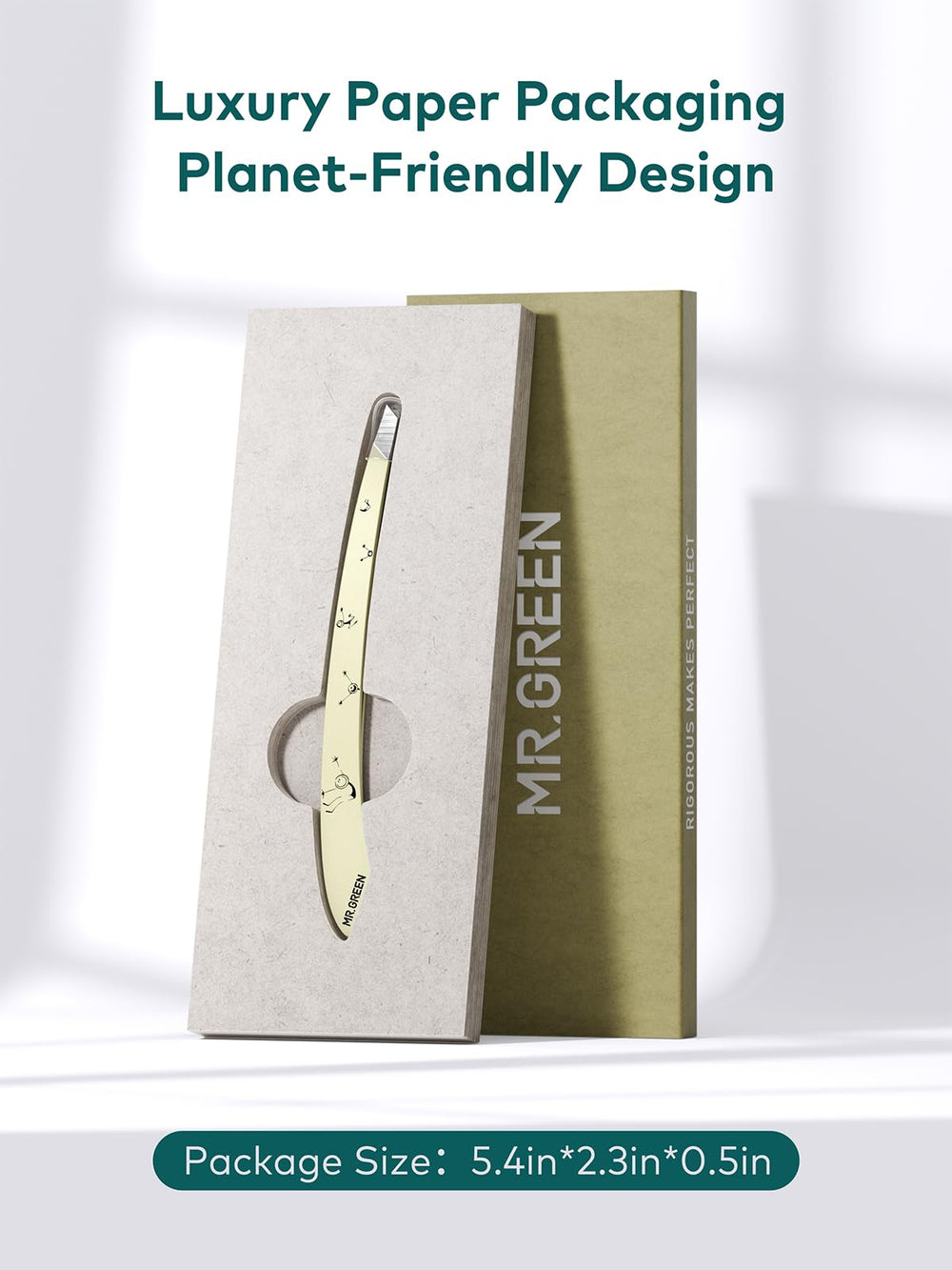 MR.GREEN tweezers rust-resistant stainless steel close-up for longevity