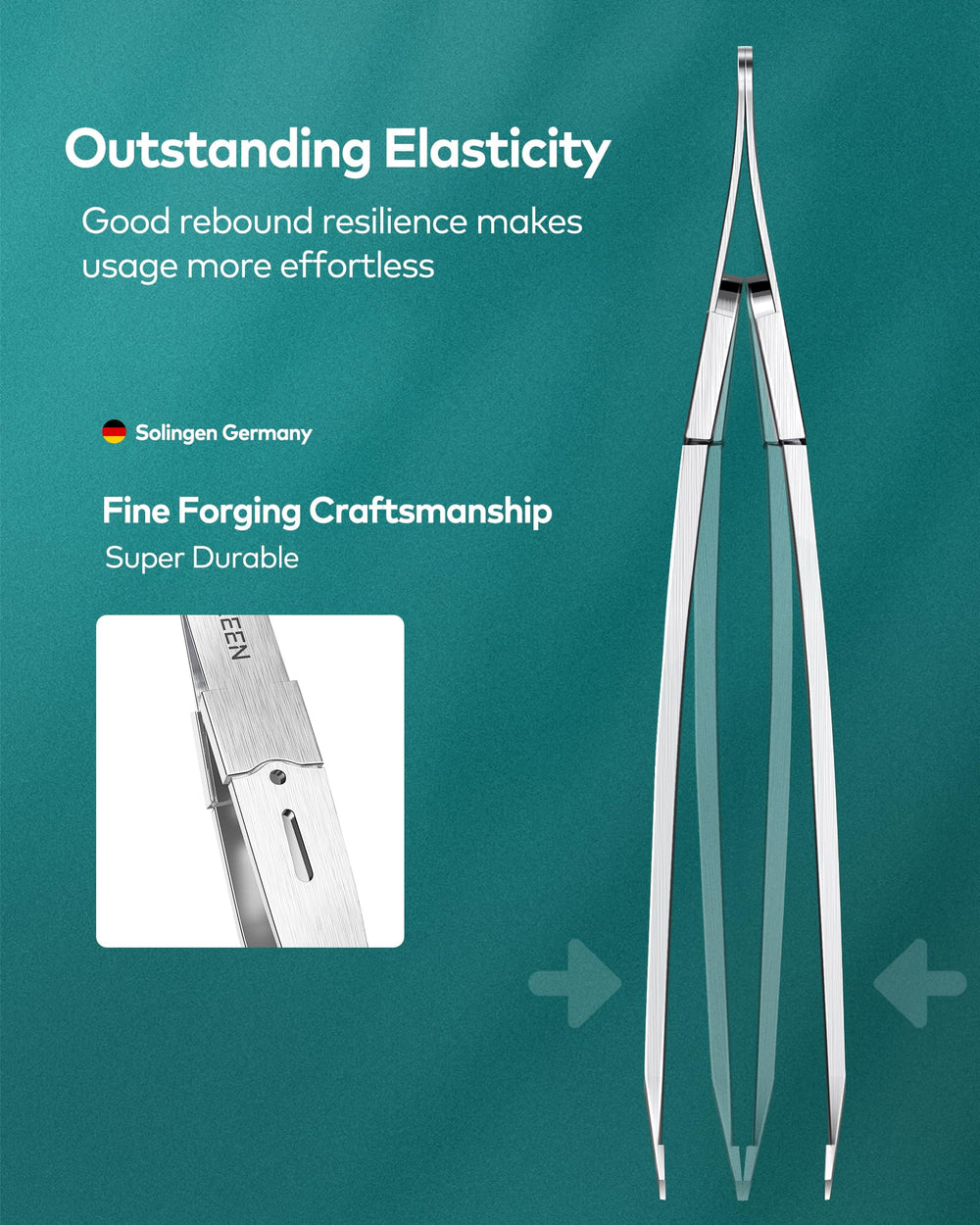 MR.GREEN tweezers upper lip hair removal in a subtle, controlled motion.