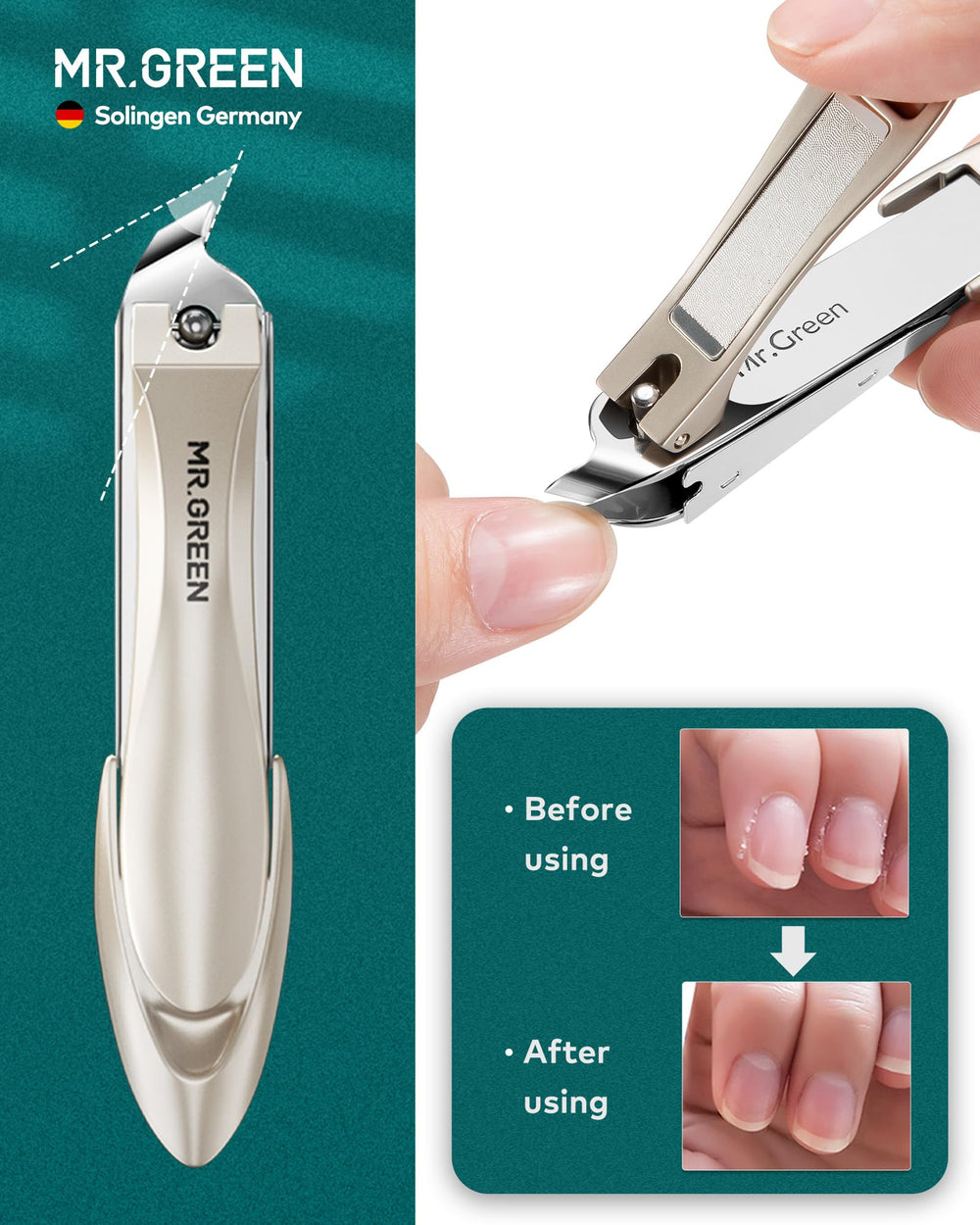 MR.GREEN tweezers ideal for precise grooming and facial care tasks