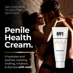 Mr. Men penile cream provides deep hydration for lasting comfort.