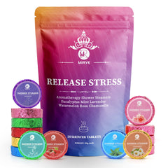 MR MIRYE 18-pack shower steamers box shown for home spa use
