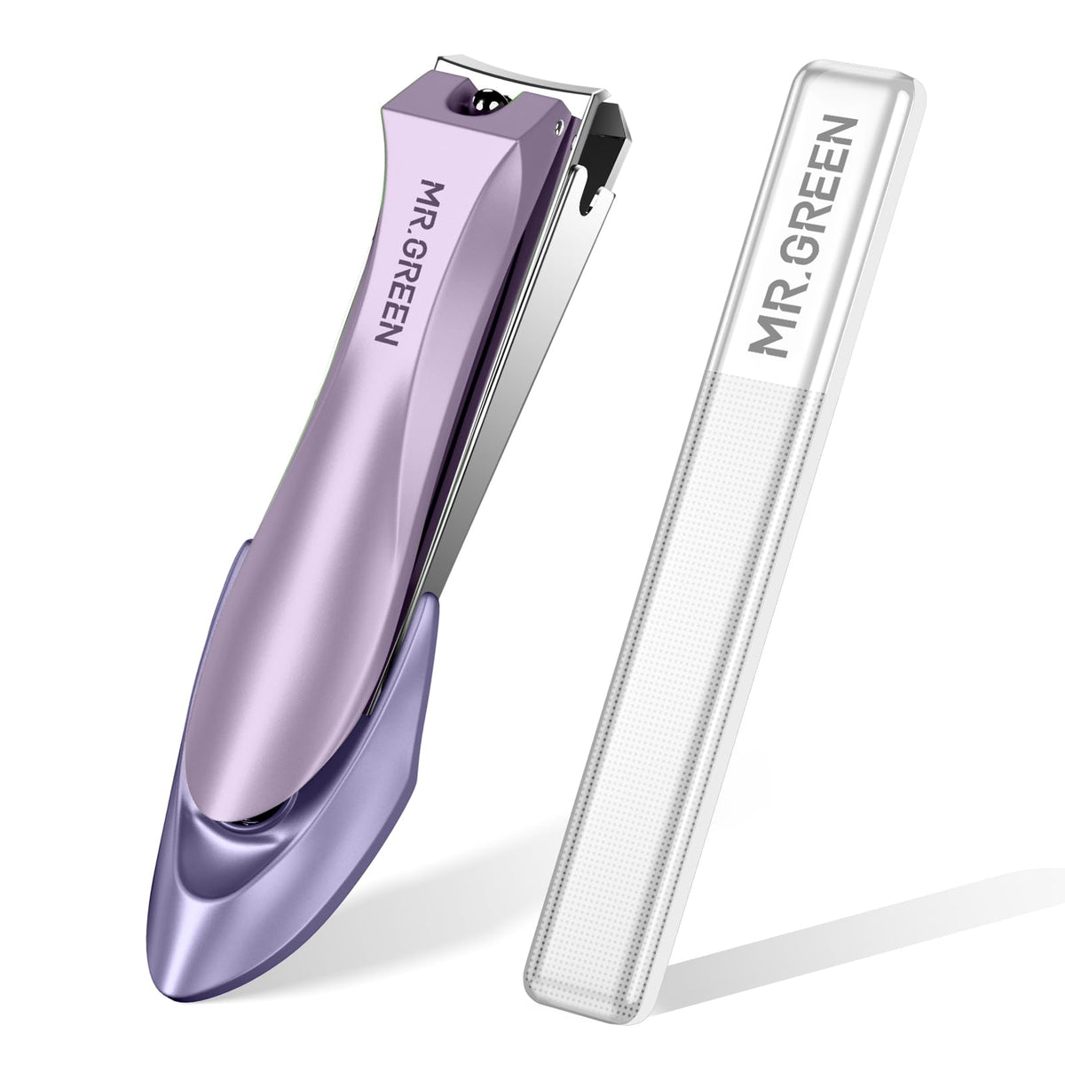 MR.GREEN Nail Clippers with Nail File splash-proof design for mess-free trimming