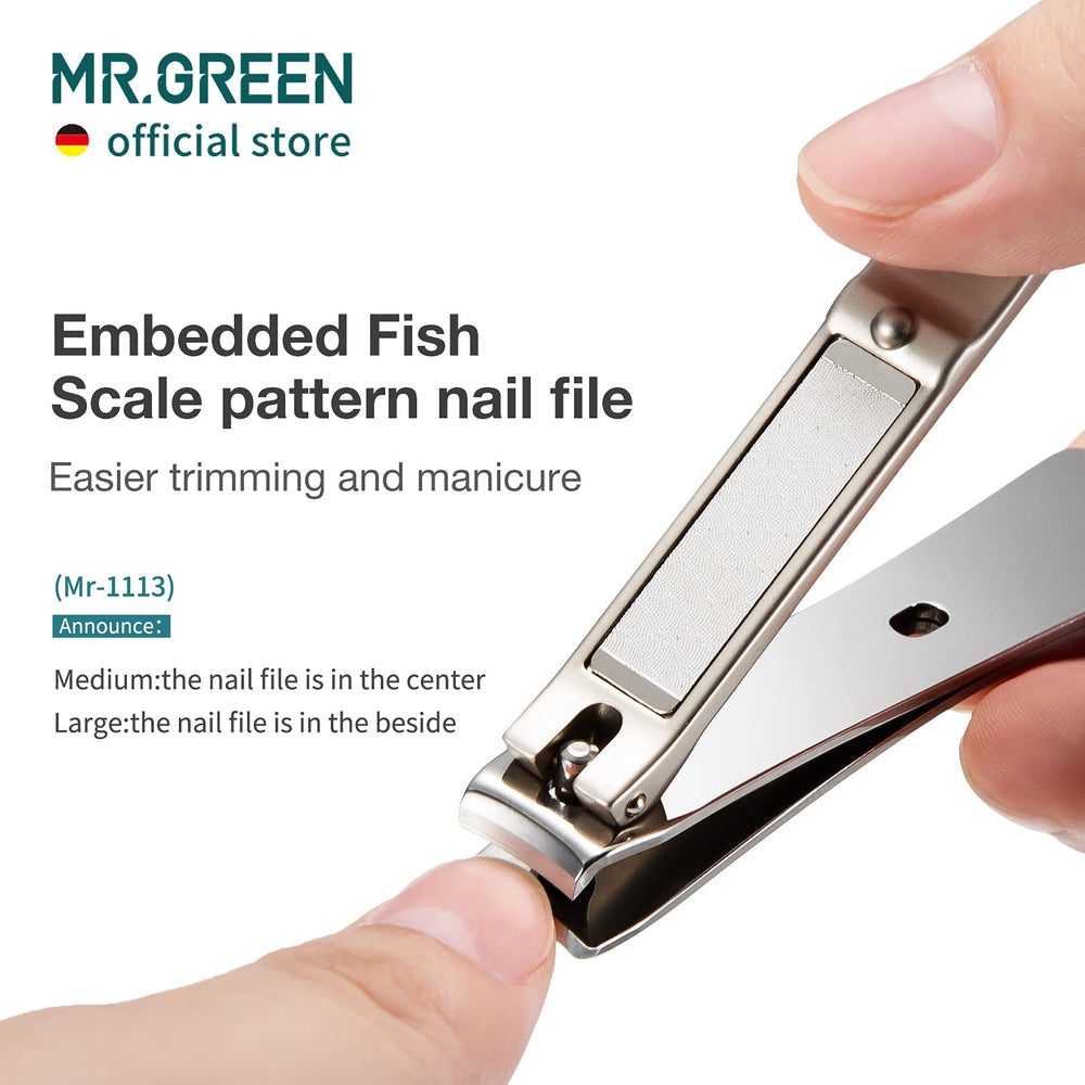 MR.GREEN Nail Clippers rust resistant finish ideal for home pedicures