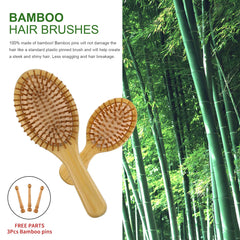 MRD Hair Brush Set wide-tooth comb for tangle-free styling and even product distribution.