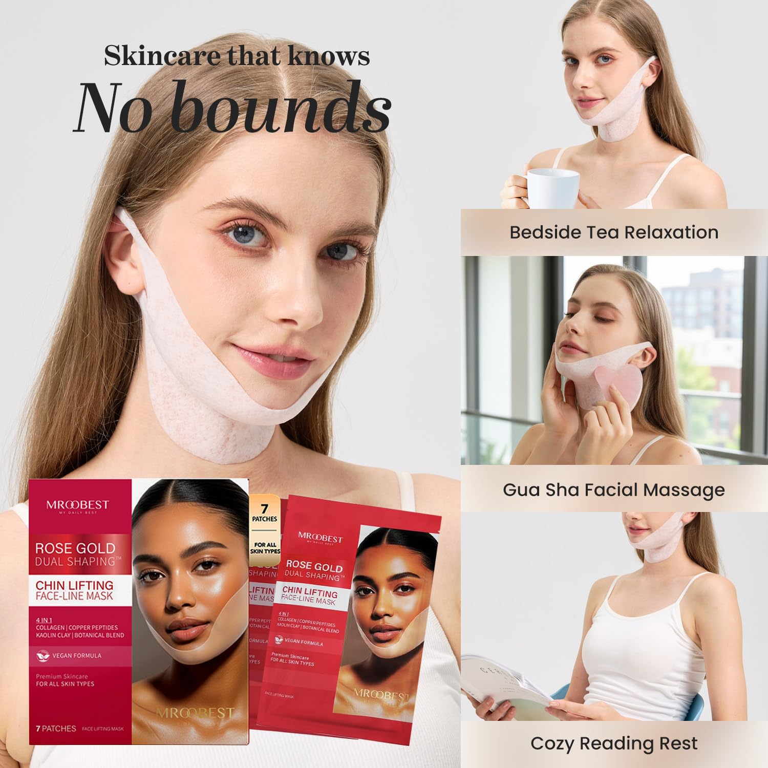 Multi-function design of Mroobest ParaFaciem V Line Mask for jawline shaping