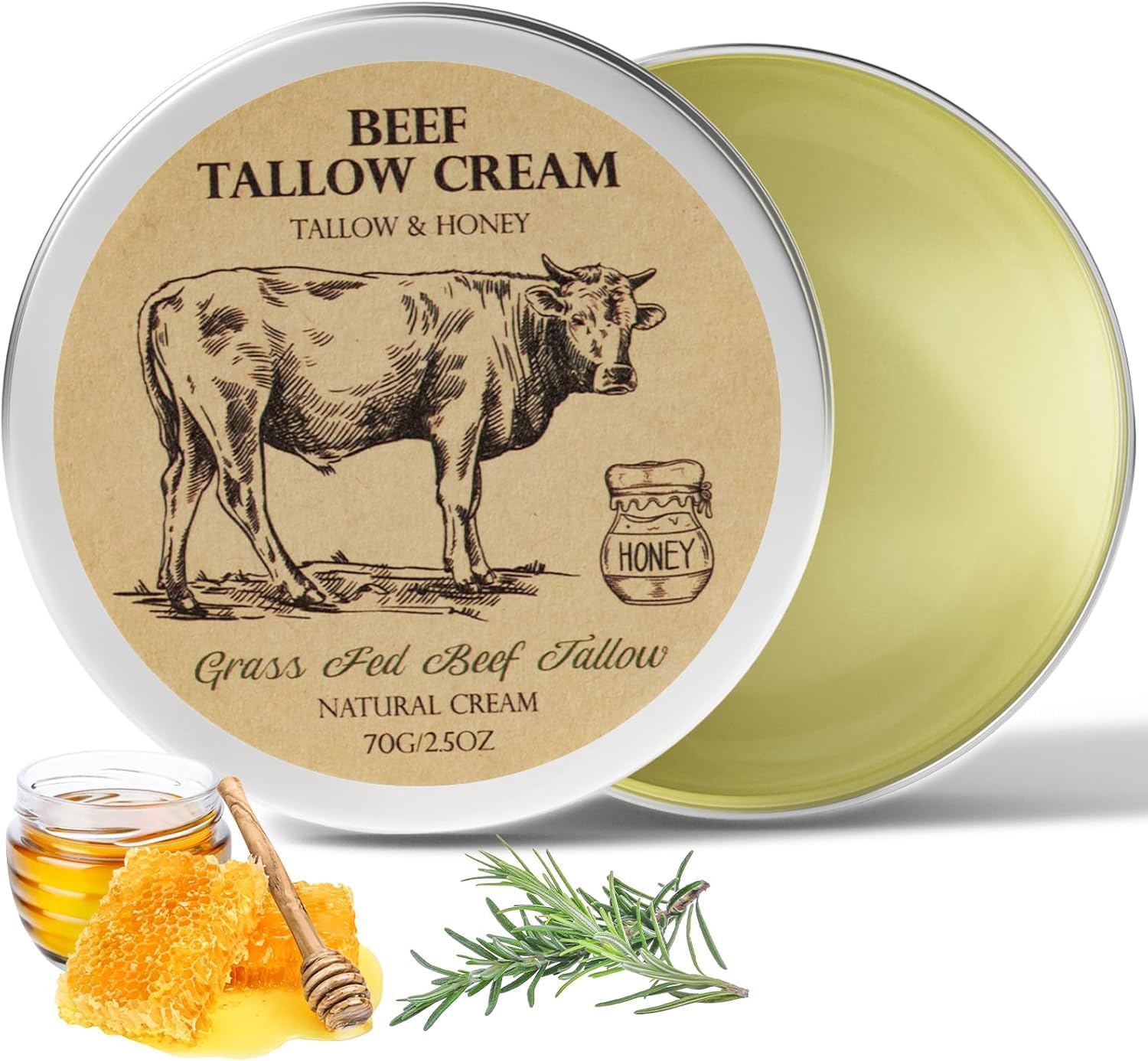 MROUVIK beef tallow skin jar shows rich moisturizer for daily use