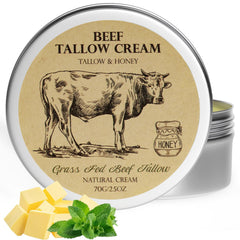 MROUVIK beef tallow skin jar showing honey-infused moisture for daily use.