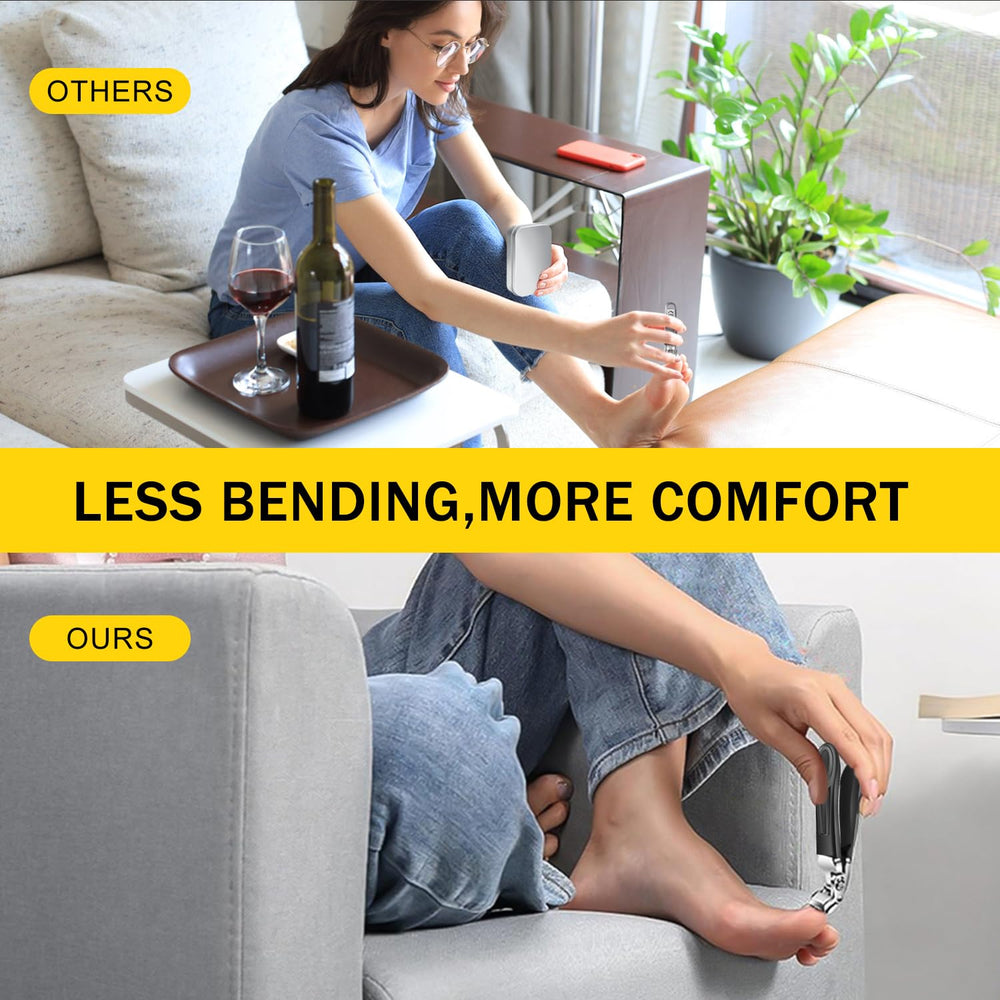 Mrryiio ClipMaster Pro anti-splash nail catch keeps surfaces clean.