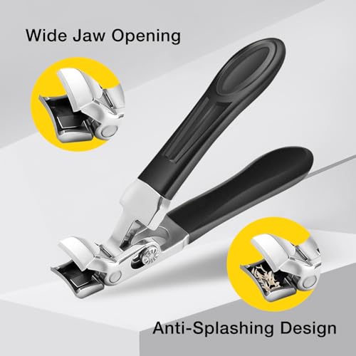 Mrryiio ClipMaster Pro wide opening enables thick toenail cuts easily.