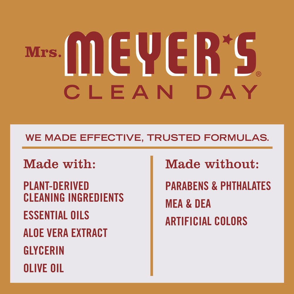Mrs. Meyer's Apple Cider scent close-up highlighting crisp autumn fragrance.