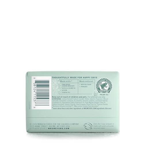 Mrs. Meyer's Birchwood bar soap wrapped for bathroom display and head-to-toe cleansing.