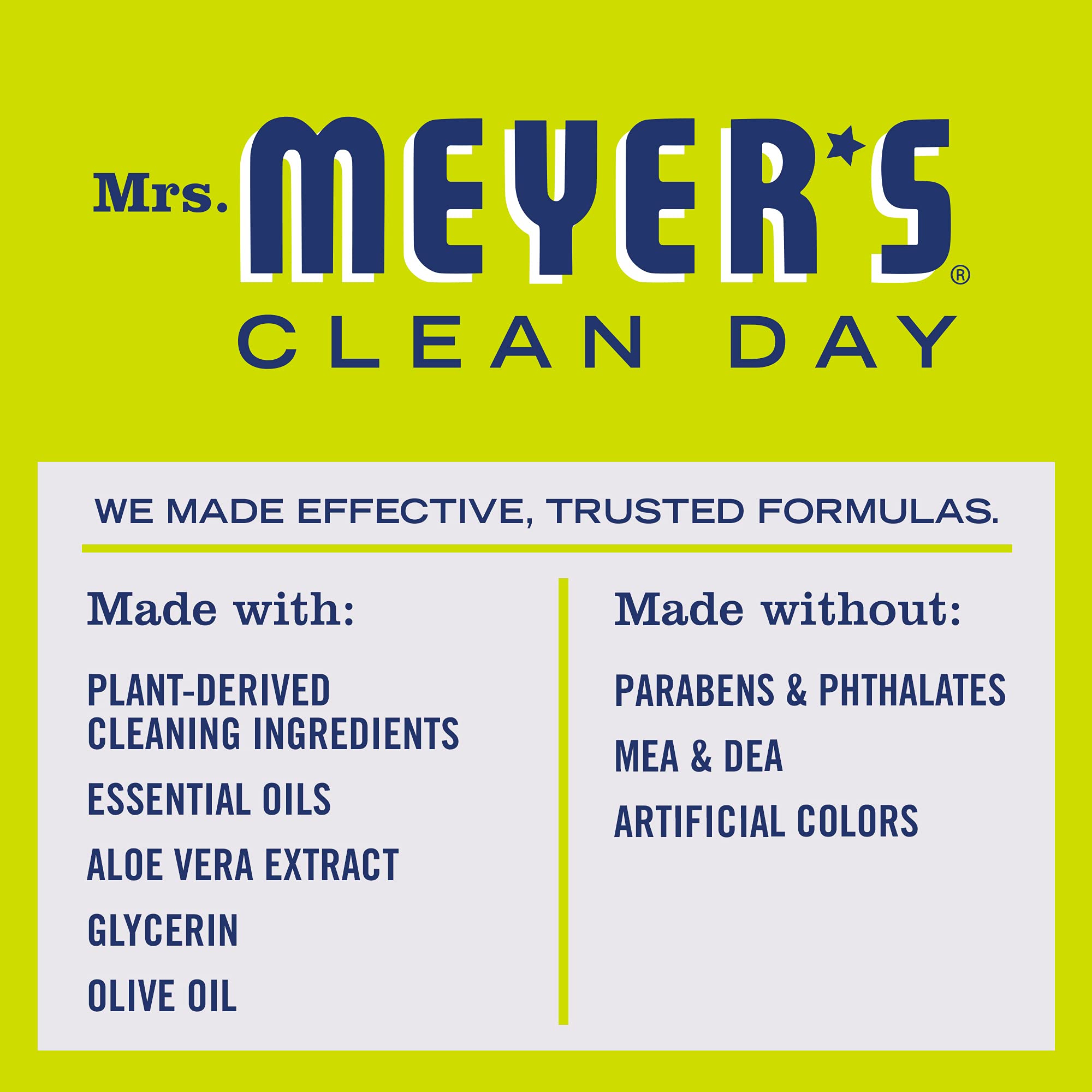 Mrs. Meyer's Clean Day aloe vera soothing scene implies gentle hydration