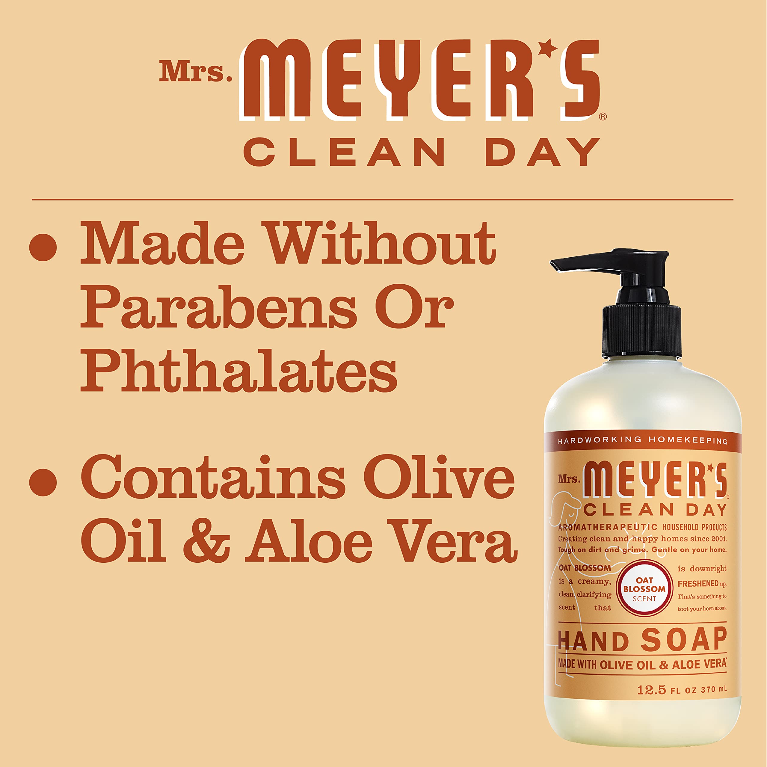 Mrs. Meyer's cruelty-free logo on packaging
