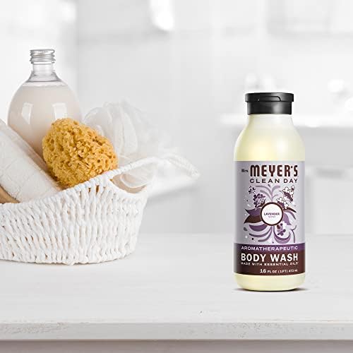 Mrs. Meyer's Clean Day flaxseed oil close-up suggests gentle moisturization