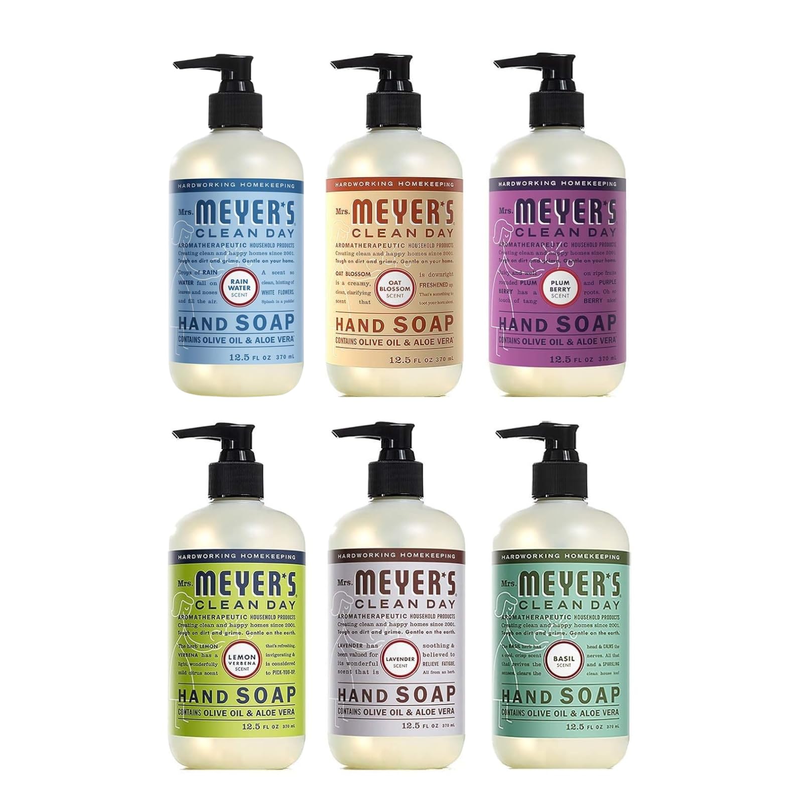 Mrs. Meyer’s Clean Day Lavender hand soap bottle for soft skin and fresh scent