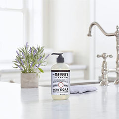 Mrs. Meyer's Clean Day Lavender label closeup highlighting natural ingredients