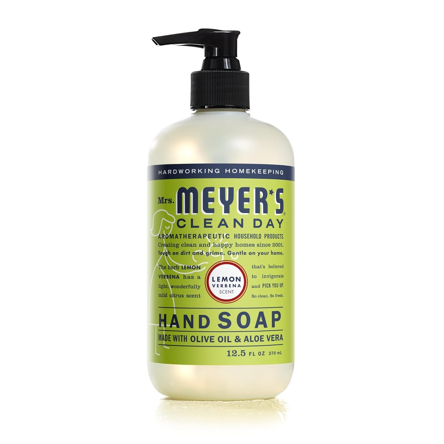 Close-up of Lemon Verbena lather delivering gentle cleansing from Mrs. Meyer's soap.