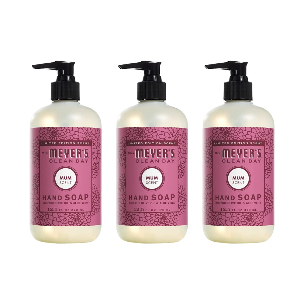 Mrs. Meyer's Clean Day Mum bottle ready for daily cleansing with a fresh scent.