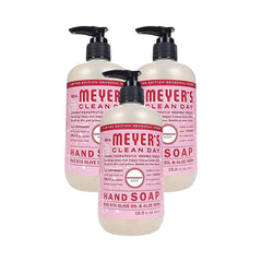 Mrs. Meyer's Clean Day peppermint bottle with fresh, non-drying hand care benefits.