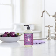 Label closeup of Mrs. Meyer's Clean Day refill showing scent details