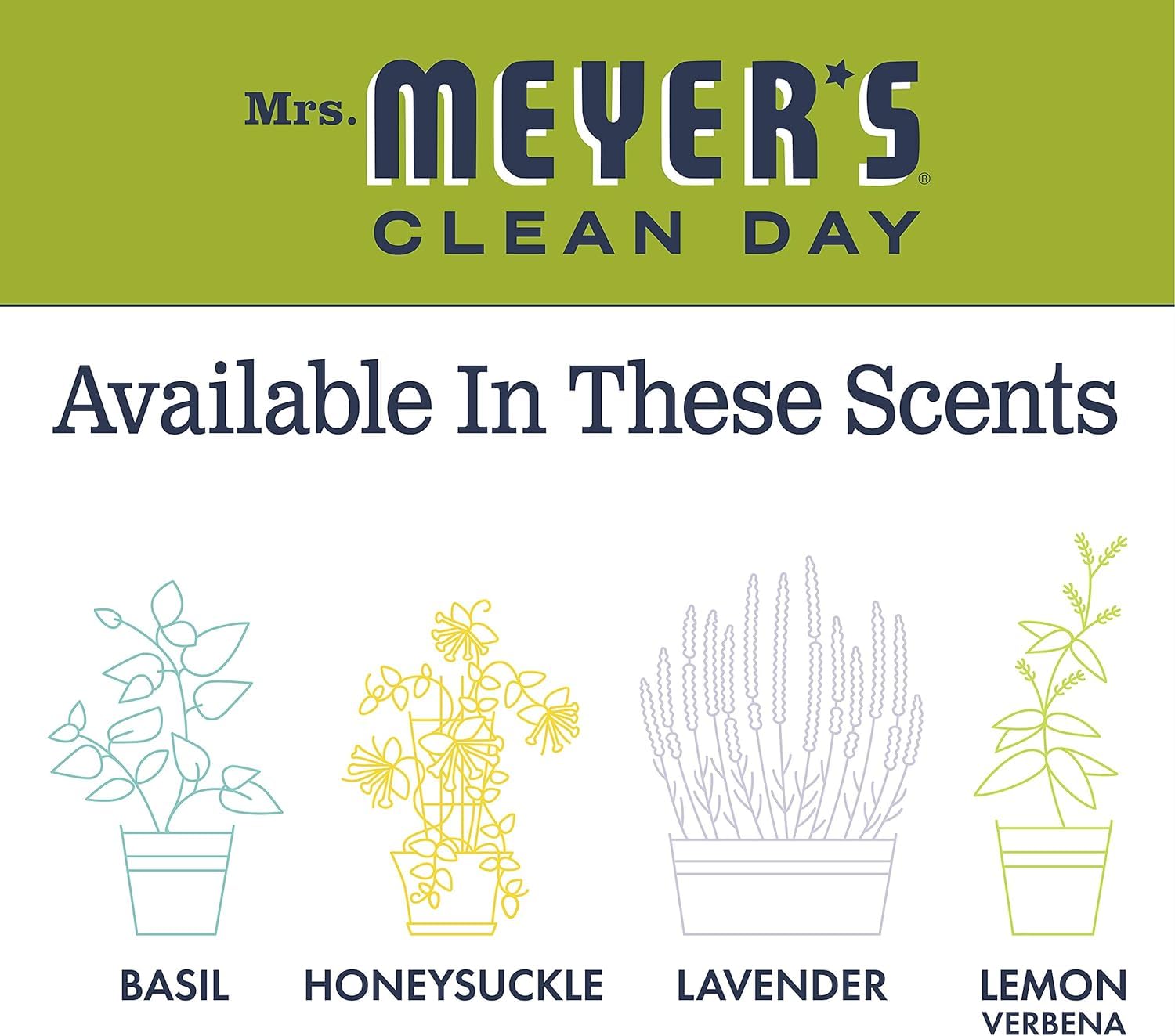 Mrs. Meyer's Clean Day product shot hints at a tidy sink setup and pleasant fragrance.