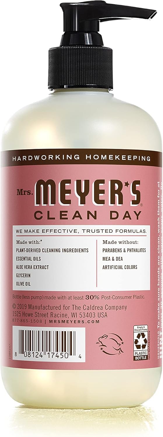 Mrs. Meyer's Rosemary lather offers refreshing aroma and skin-softening wash