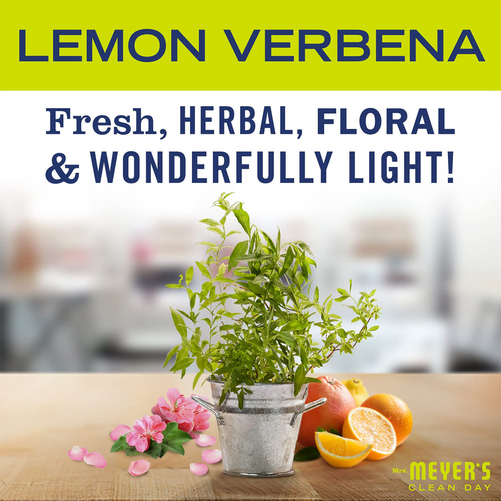 Mrs. Meyer's Clean Day Lemon Verbena scent diffusion with uplifting citrus aroma