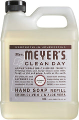 Mrs. Meyer's Clean Day Refill Pack Variety close-up, showing three scents for versatile handwashing