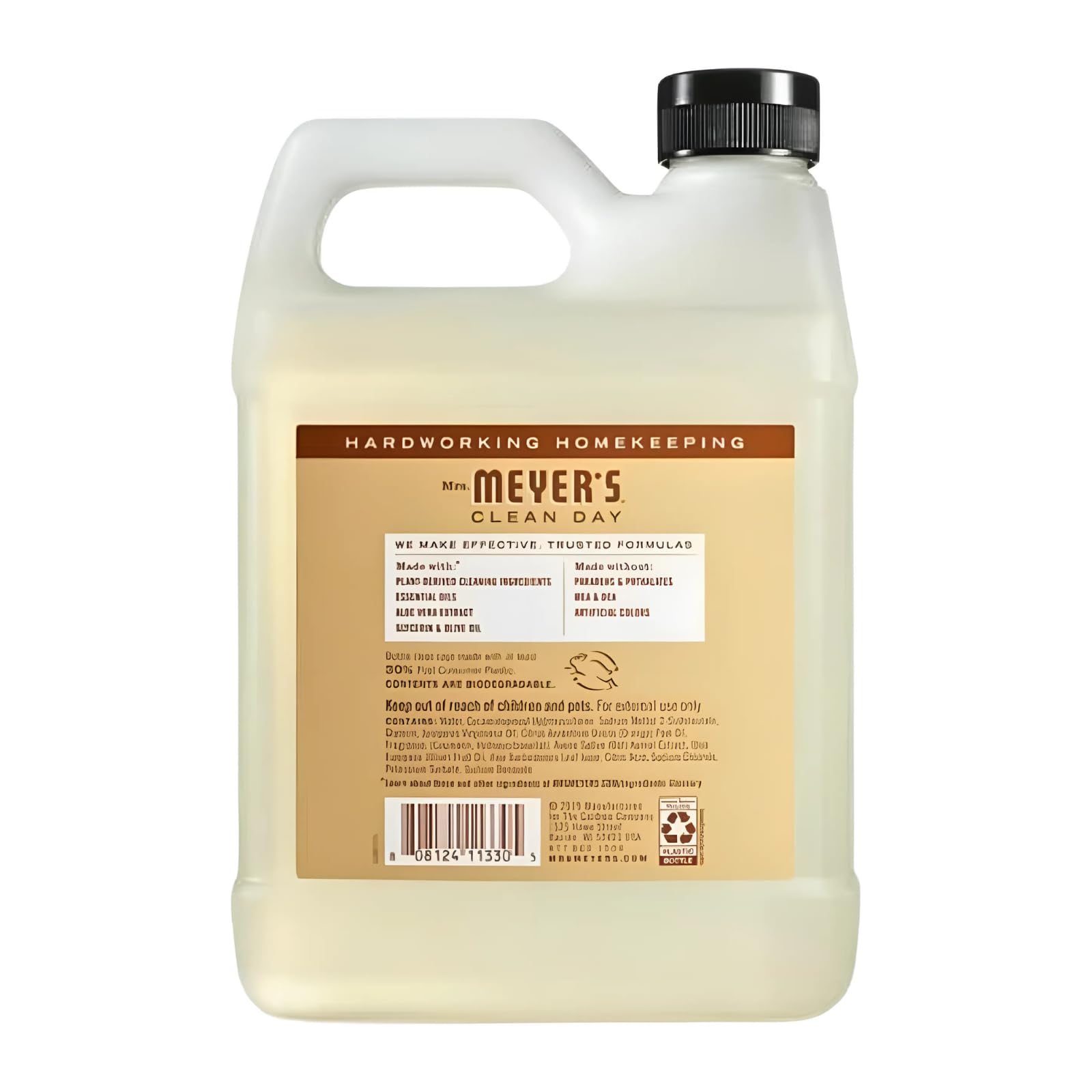 Mrs. Meyer's Oat Blossom bottle pump provides quick, non-drying cleansing