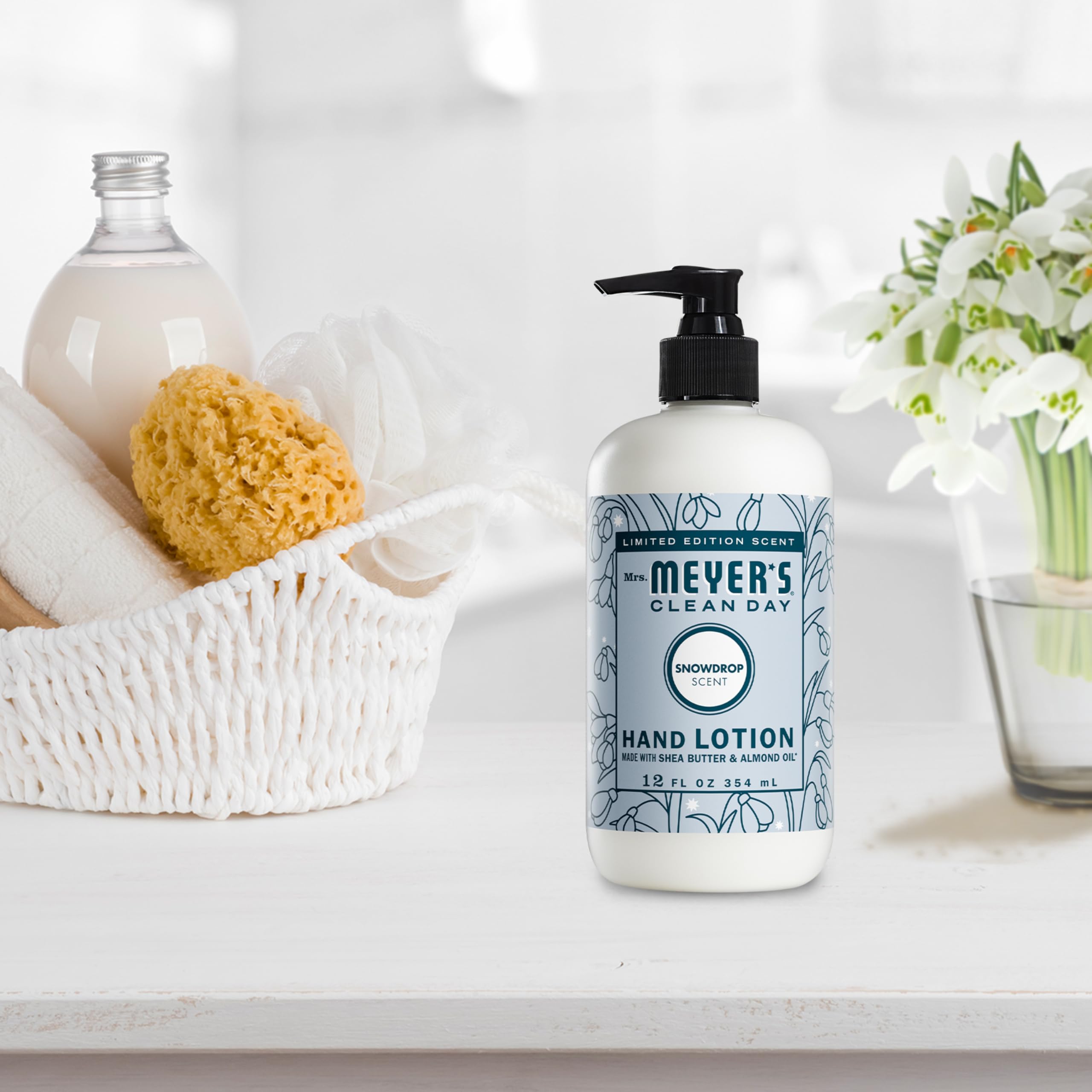 Leaping Bunny logo on Mrs. Meyer's Snowdrop product indicating cruelty-free status