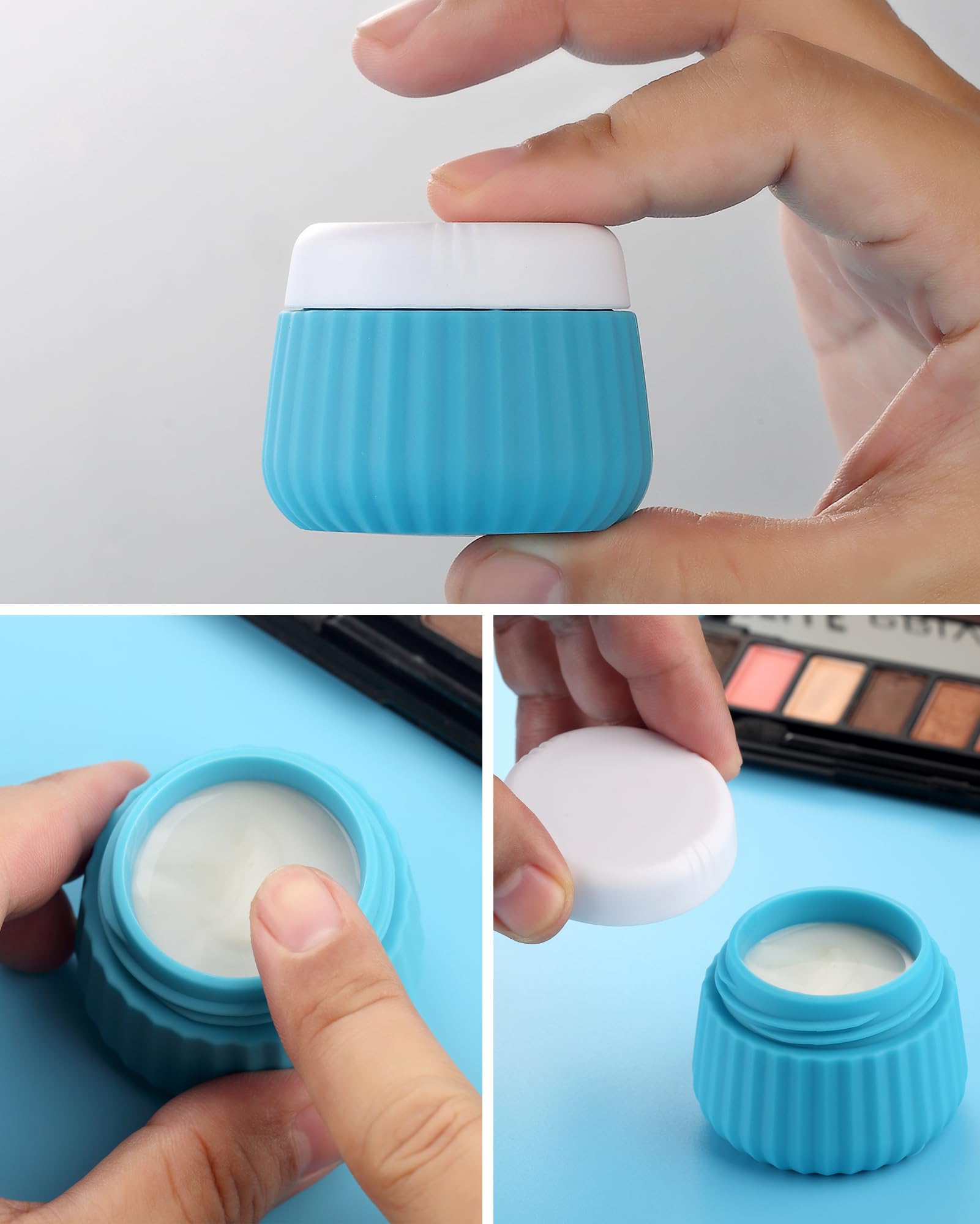Mrsdry 1oz cream jars for compact skincare products during travel.